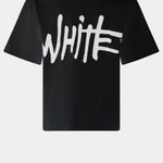 T-SHIRT IN COTONE CON LOGO 44MAA120S26J00L 001 OFF-WHITE 
