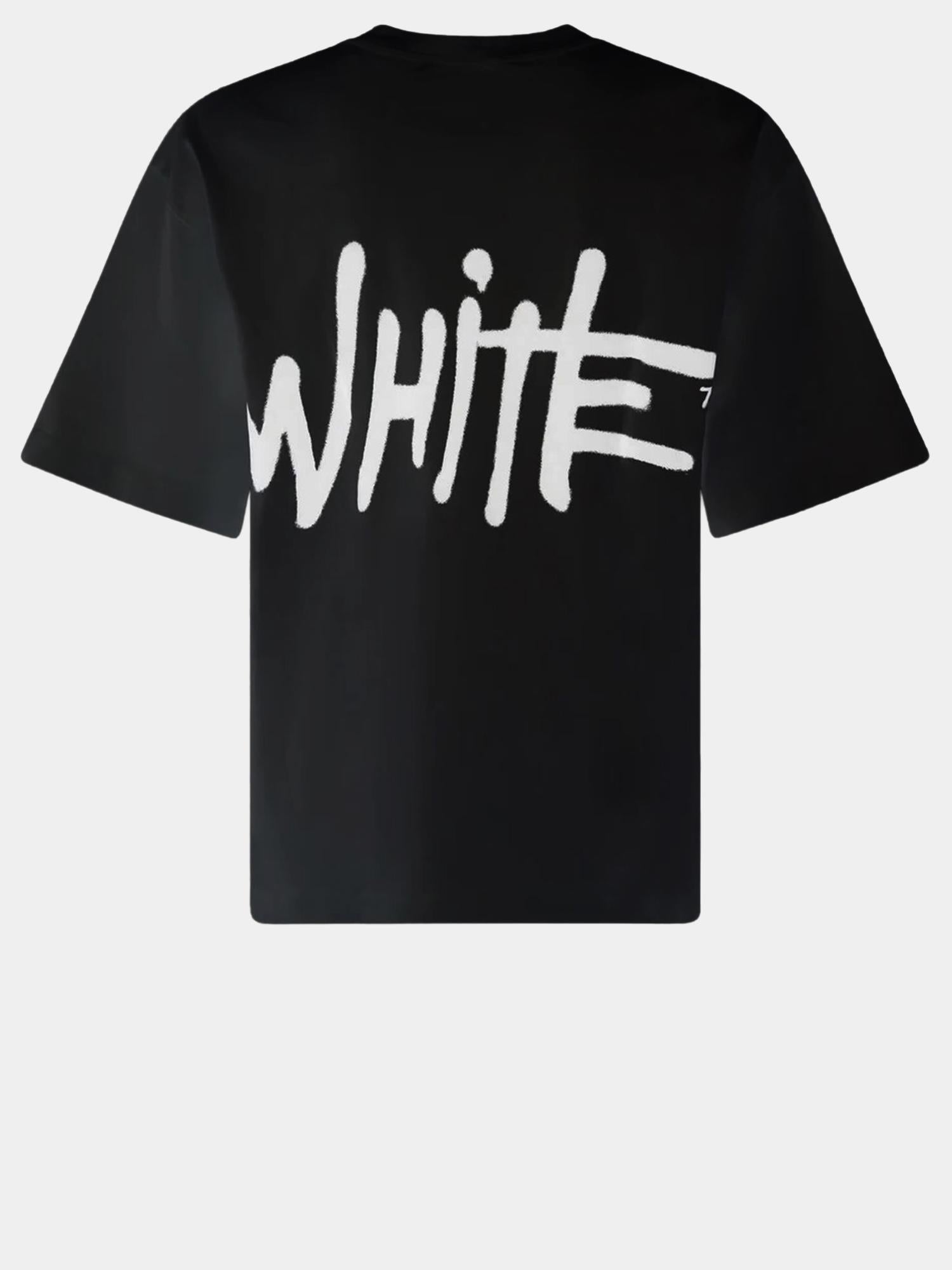 T-SHIRT IN COTONE CON LOGO 44MAA120S26J00L 001 OFF-WHITE 