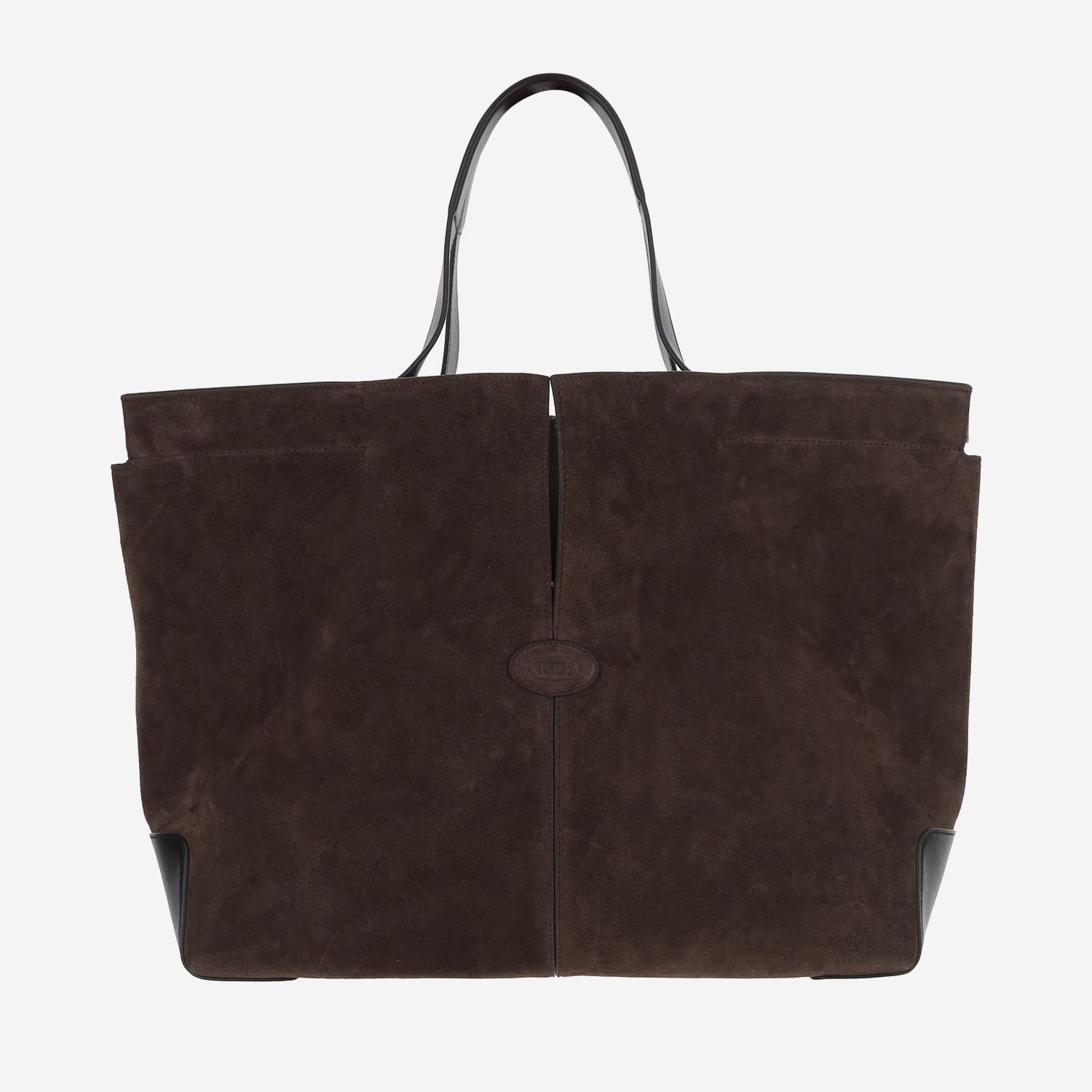 BORSA A SPALLA IN PELLE SCAMOSCIATA XBWDBMA0300U9V 0ZIH TODS 