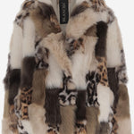 GIACCA IN SHEARLING COLOR-BLOCK 25133 304VARIANTEUNICA BLANCHA 