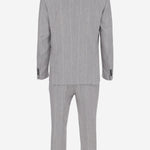COMPLETO GESSATO IN LINO NAPOLI 4028F001 BRIAN DALES 