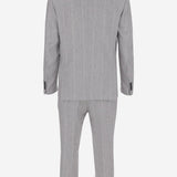 COMPLETO GESSATO IN LINO NAPOLI 4028F001 BRIAN DALES 