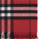 Sciarpa check rossa in cashmere 8112640 POST BURBERRY 