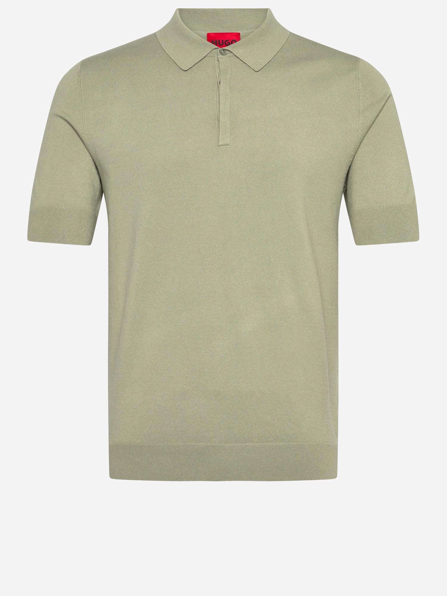 POLO IN MISTO VISCOSA CON LOGO 50536672 337 HUGO BOSS 