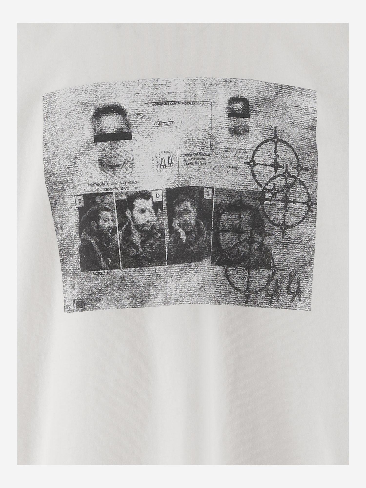 T-SHIRT IN COTONE CON STAMPA B0030556 FA582P671 44 LABEL GROUP 