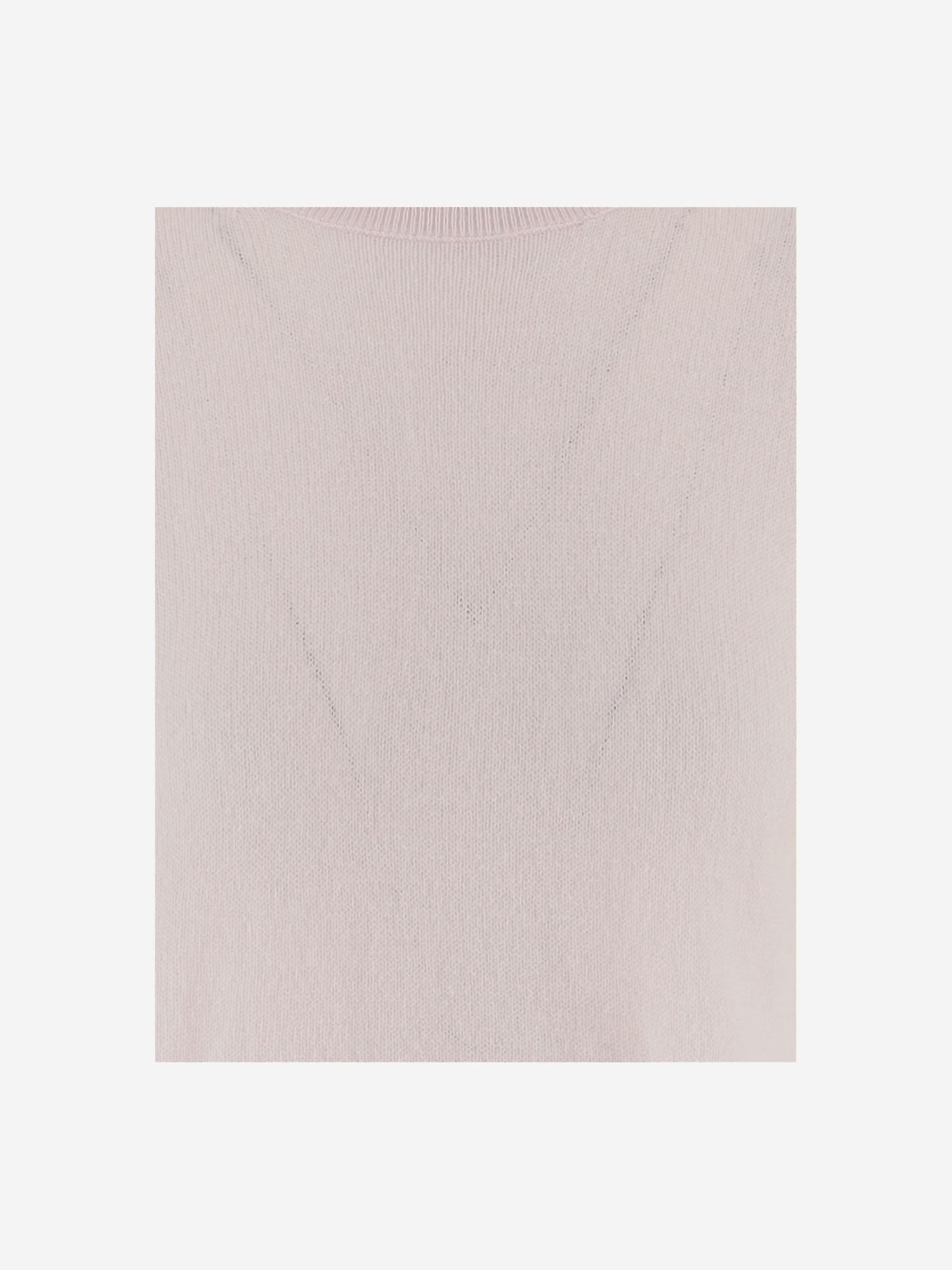 Maglia A MANICHE CORTE IN CASHMERE 26211132 60 ALLUDE 