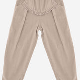 PANTALONI IN COTONE CON VOLANT DECORATIVO 25W150 TORTORA 1+ IN THE FAMILY KIDS 