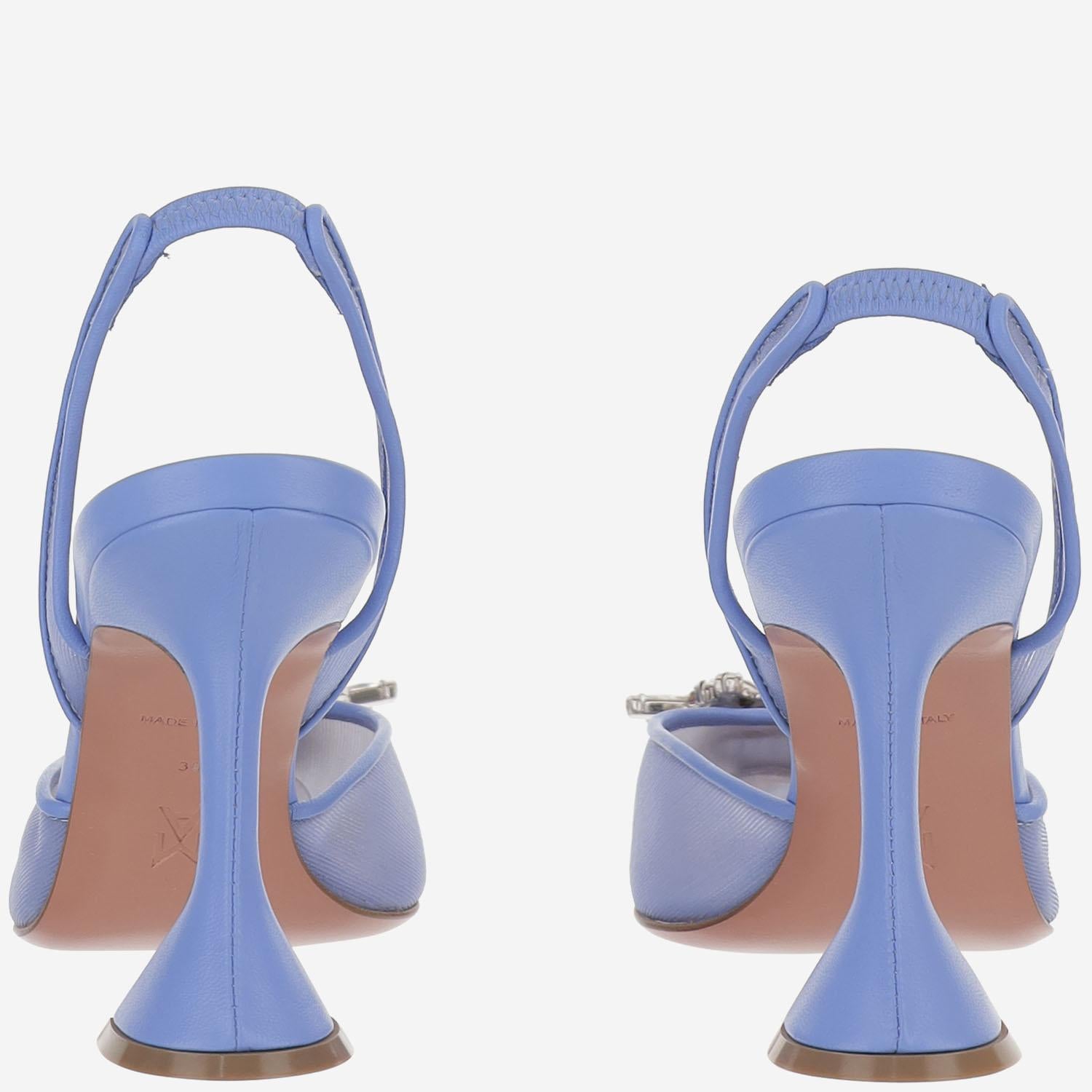 Begum Slingback in mesh BEGUMMESHSLING 95BABYBLUEMESH AMINA MUADDI 