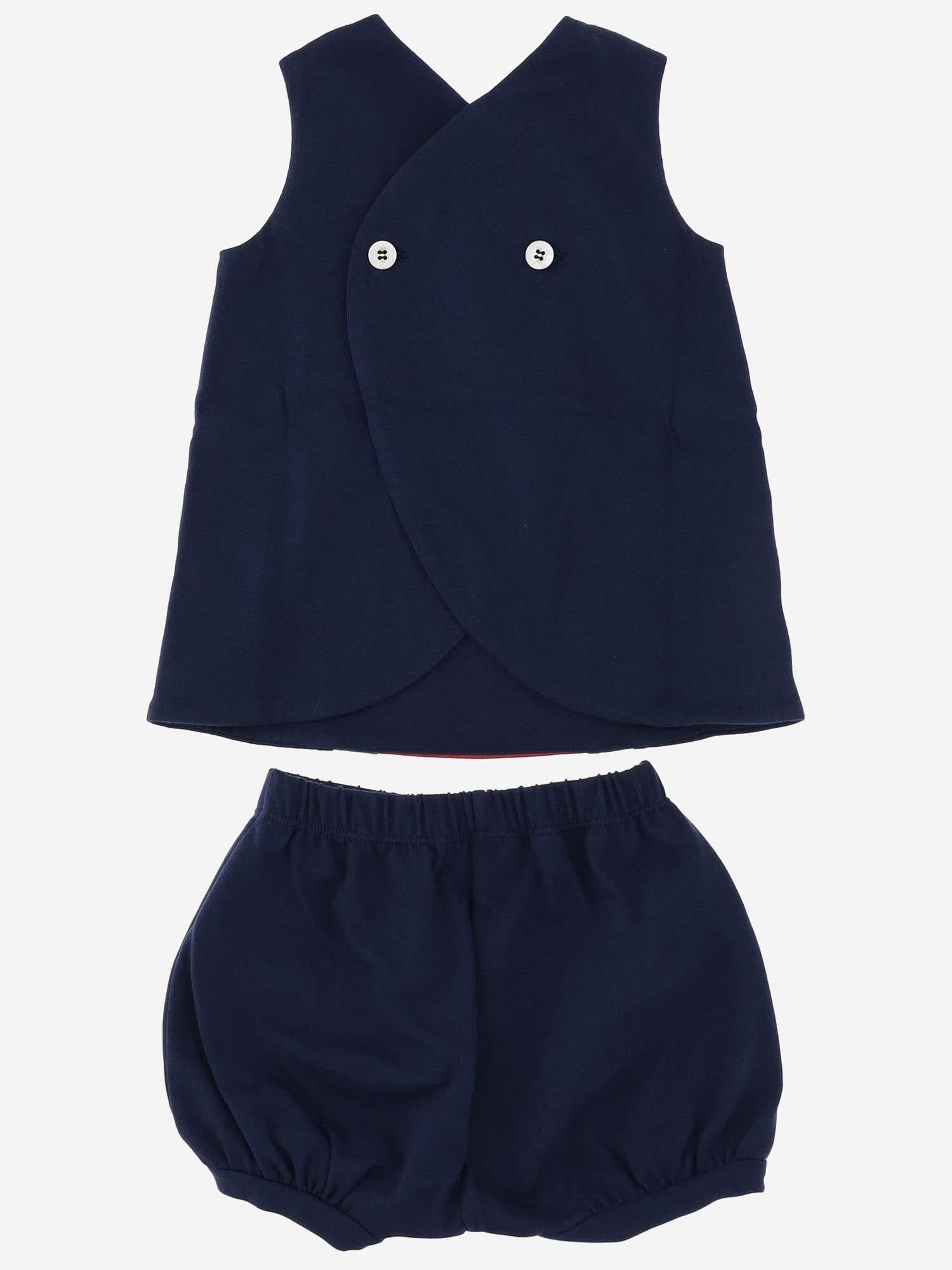 SET DA DUE PEZZI JERSEY IN COTONE 766602 XJF4Q4681 GUCCI KIDS 