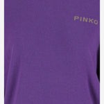 MAGLIONE IN LANA E CASHMERE CON LOGO 105561 A2SIYC6 PINKO 
