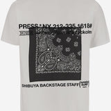 T-SHIRT IN COTONE CON LOGO TRAIN WHITE APRES SURF 