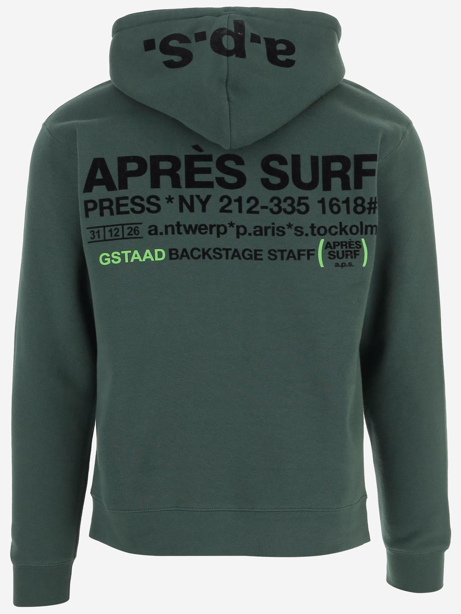 FELPA IN COTONE CON LOGO 37ADELAIDEHOODIE FOREST APRES SURF 