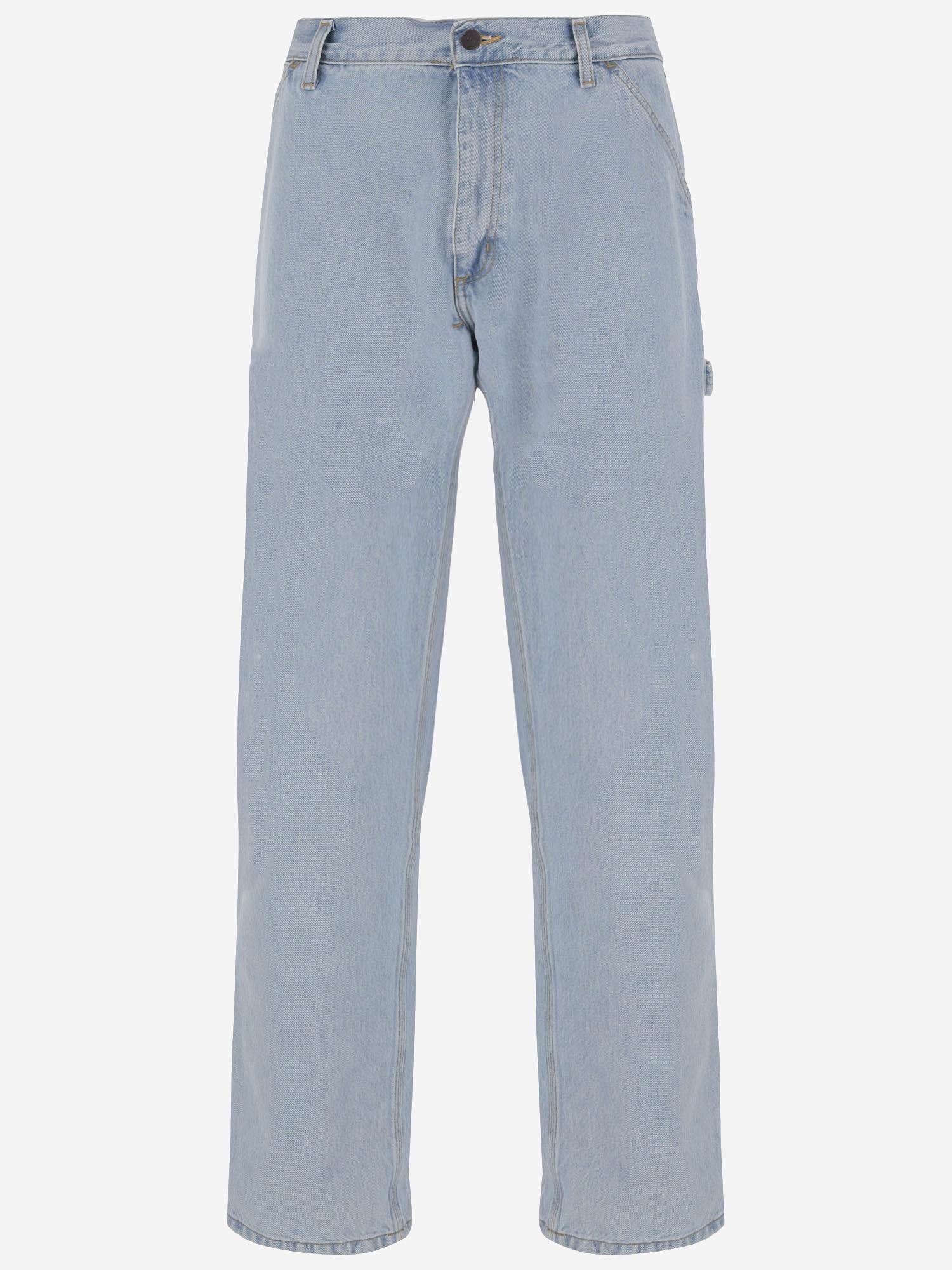 JEANS IN DENIM DI COTONE CON LOGO I032024 01A3 CARHARTT WIP 