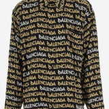 CAMICIA IN VISCOSA CON STAMPA 681812 TRLJ31094 BALENCIAGA 