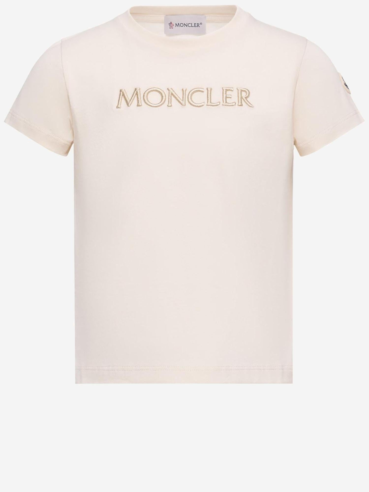 T-SHIRT IN COTONE CON LOGO 8C0000989AT9 050 MONCLER ENFANTS 