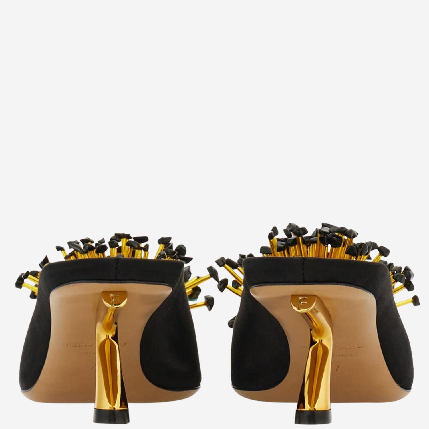 DÉCOLLETÉ CON TACCO SCULTURA S IN TESSUTO 01L622 001 SALVATORE FERRAGAMO 