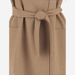CAPPOTTO LUNGO SENZA MANICHE IN CAMMELLO BERLINA1234 001 MAX MARA 