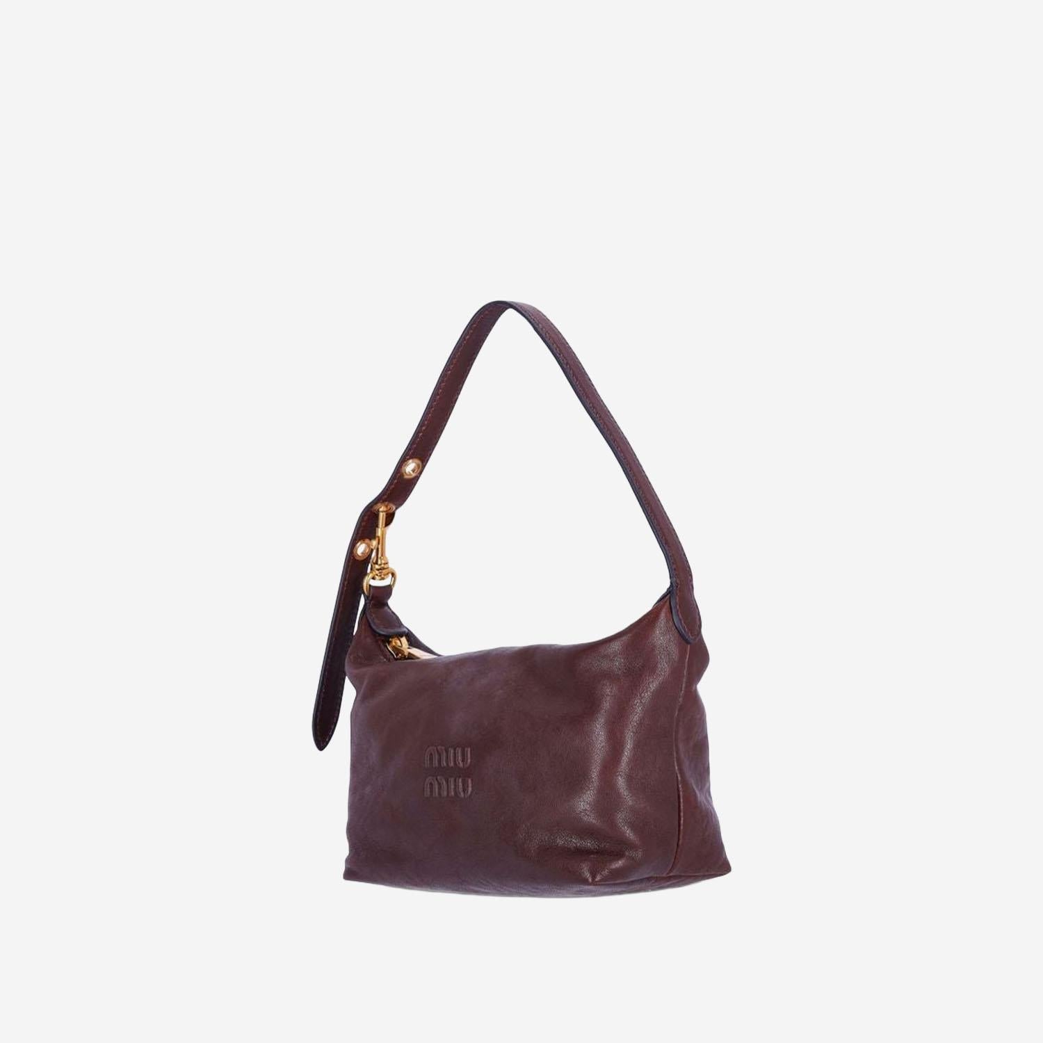 POCHETTE IN NAPPA CON LOGO 5NE841 AEFXF0NBL MIU MIU 