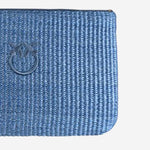 POCHETTE IN RAFIA CON LOGO 106763 A39YE5YQ PINKO 