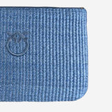 POCHETTE IN RAFIA CON LOGO 106763 A39YE5YQ PINKO 