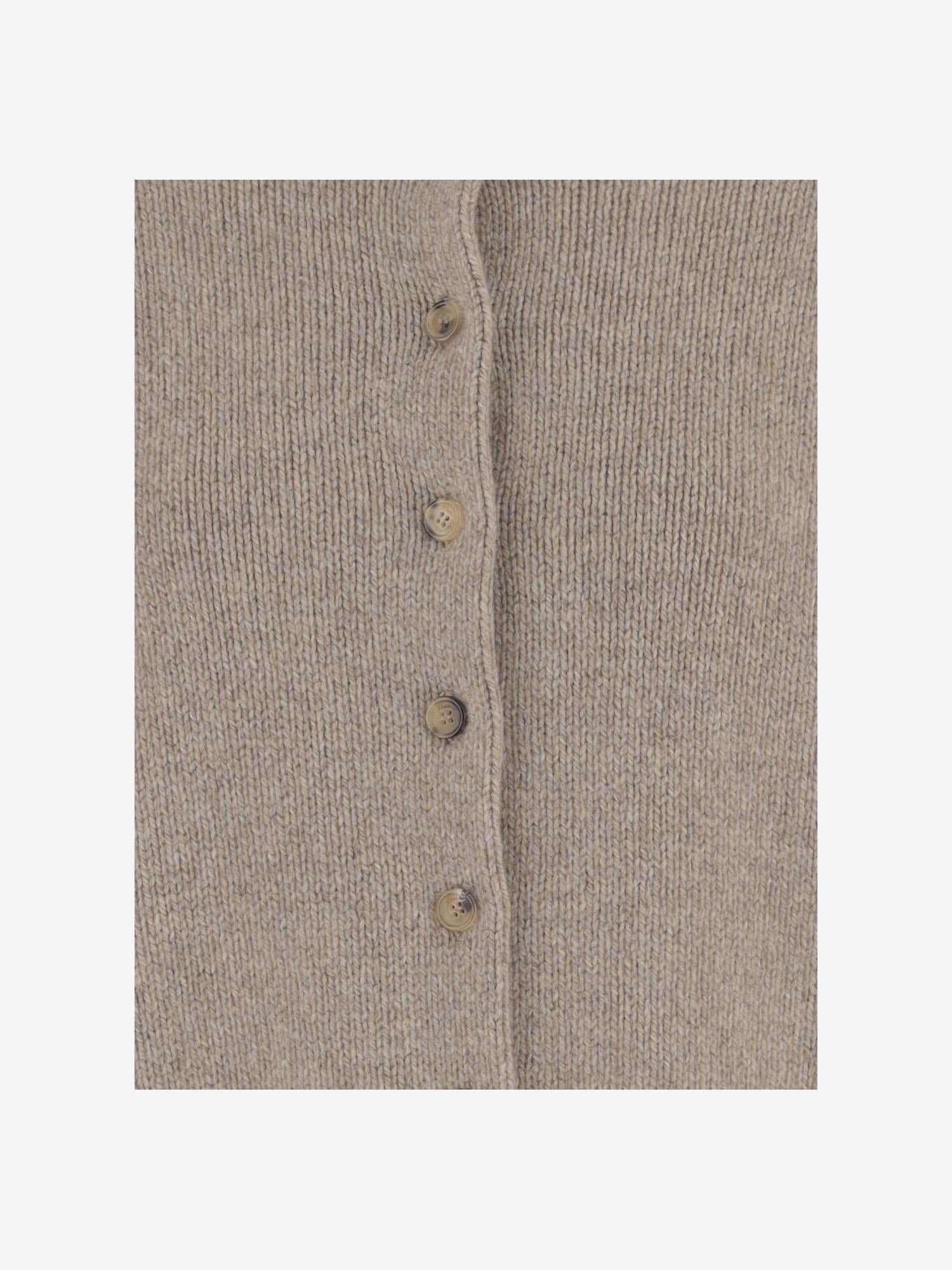 CARDIGAN IN CASHMERE CON COLLO ALTO 18046645 992 KHAITE 
