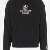 FELPA IN COTONE CON LOGO IC25340 BLACK ICECREAM 