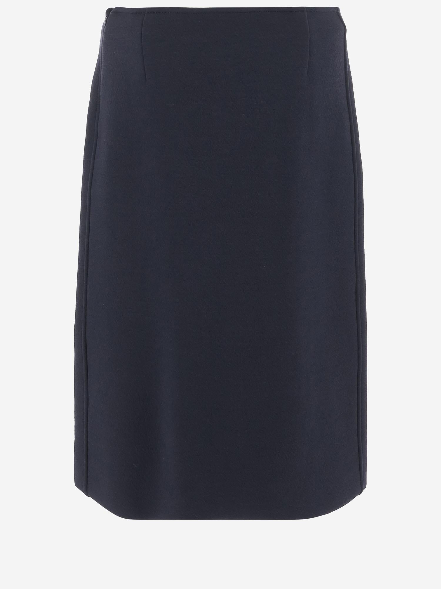 GONNA MIDI IN MISTO LANA J02MA0321 J20318418 JIL SANDER 