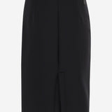 GONNA IN NYLON STRETCH CON LOGO 8H0000189A8K 999 MONCLER 