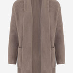 CARDIGAN IN CASHMERE CON LAVORAZIONE A COSTE R2C132 414 BRUNO MANETTI 