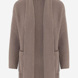 CARDIGAN IN CASHMERE CON LAVORAZIONE A COSTE R2C132 414 BRUNO MANETTI 