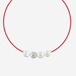 BRACCIALE SHELL CON PERLE IN VETRO SHELLFREE  SORBET ISLAND 