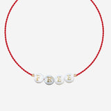 BRACCIALE SHELL CON PERLE IN VETRO SHELLFREE  SORBET ISLAND 