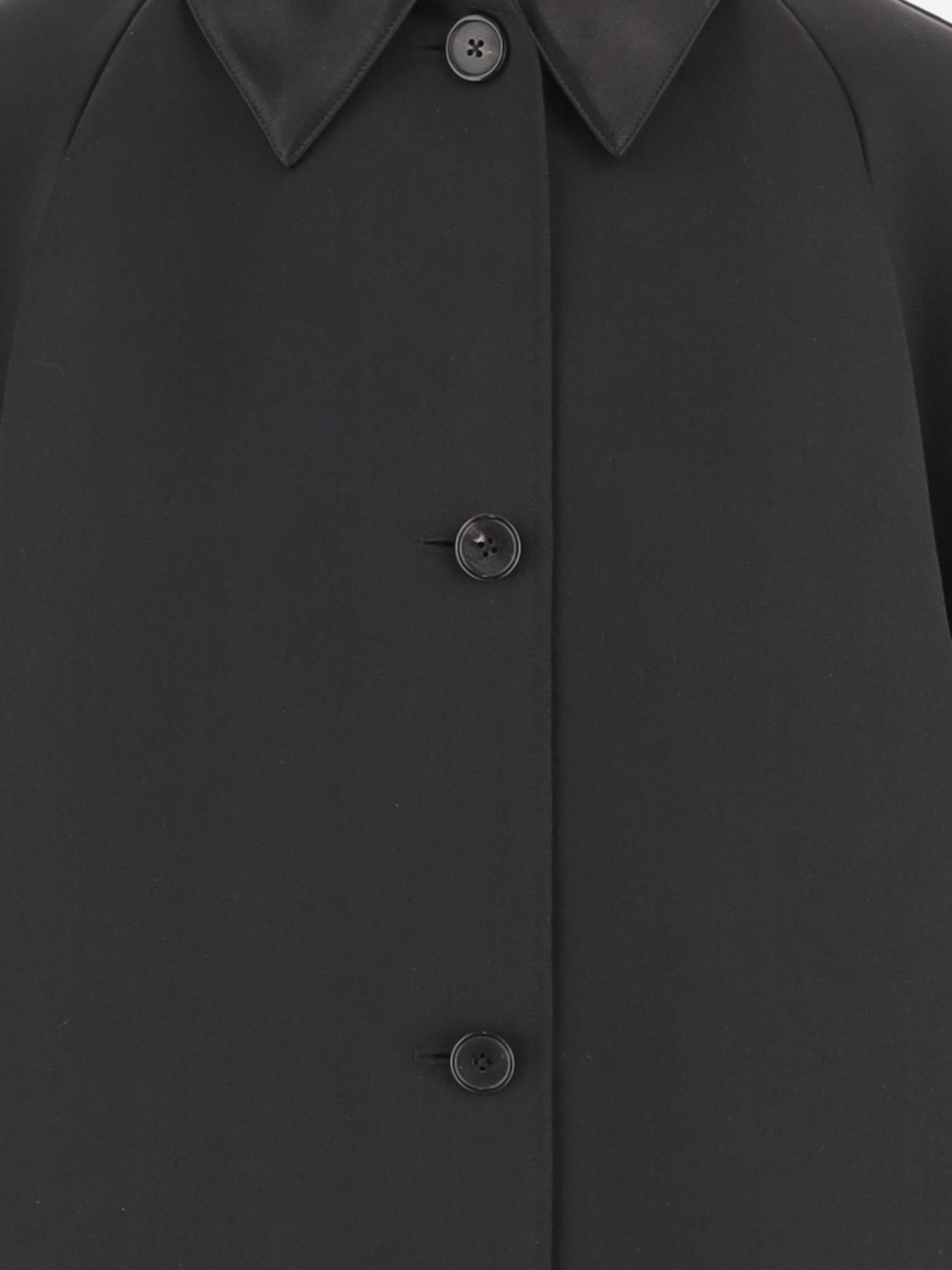 CAPPOTTO EMA IN SETA 8015W4263 BLK THE ROW 