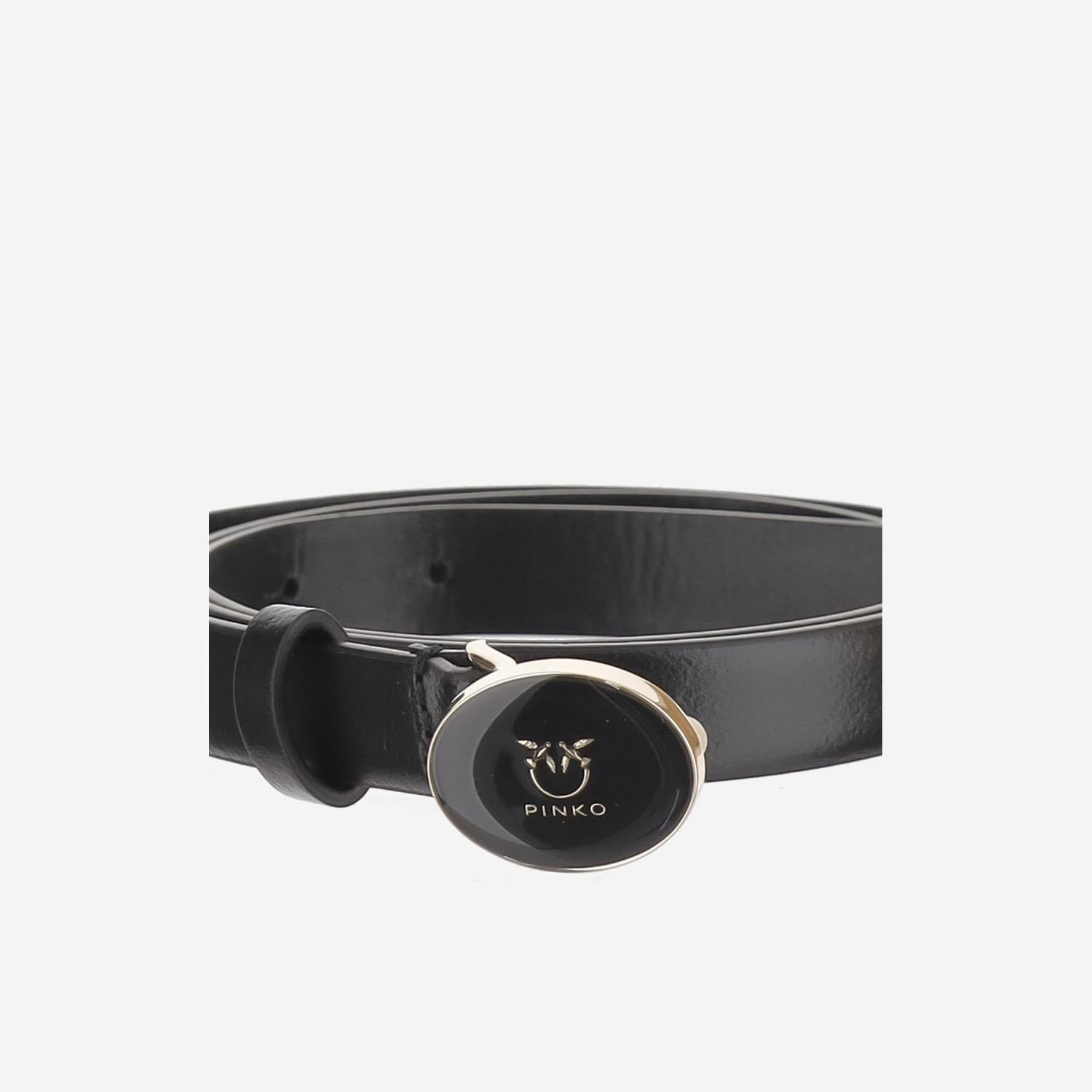 CINTURA IN PELLE CON LOGO 105466 A2QLZ99L PINKO 