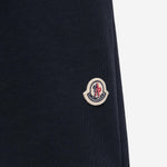 Pantaloni corti in jersey di cotone con logo 8H0000289AKM 778 MONCLER ENFANTS 