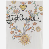 T-SHIRT IN COTONE CON STAMPA 80PAHT28 CJ500003 JUST CAVALLI 