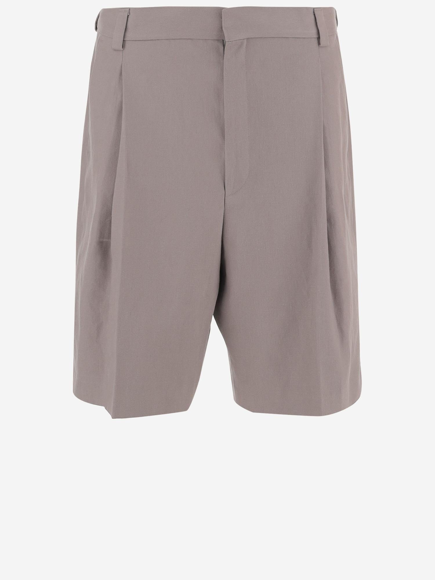 PANTALONI CORTI IN MISTO CANAPA 50559098 237 HUGO BOSS 