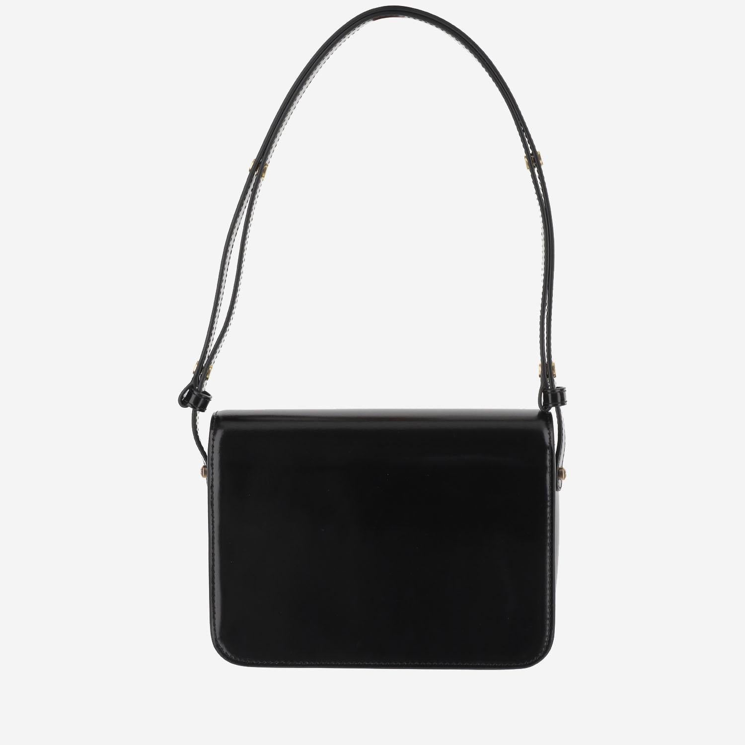 BORSA A SPALLA ROBINSON IN PELLE LUCIDA 143122 001 TORY BURCH 