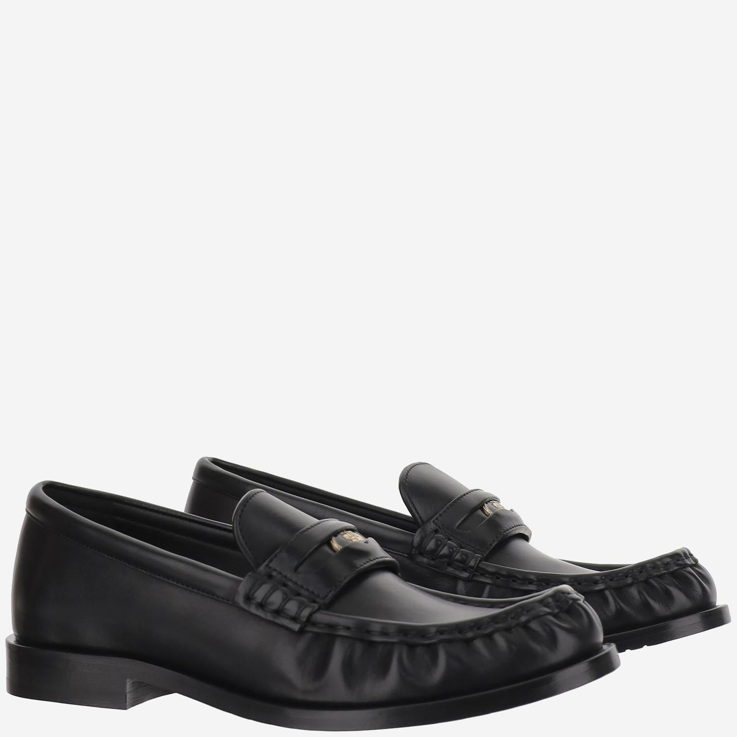 MOCASSINI CADET IN PELLE 8111868 BLACK BURBERRY 