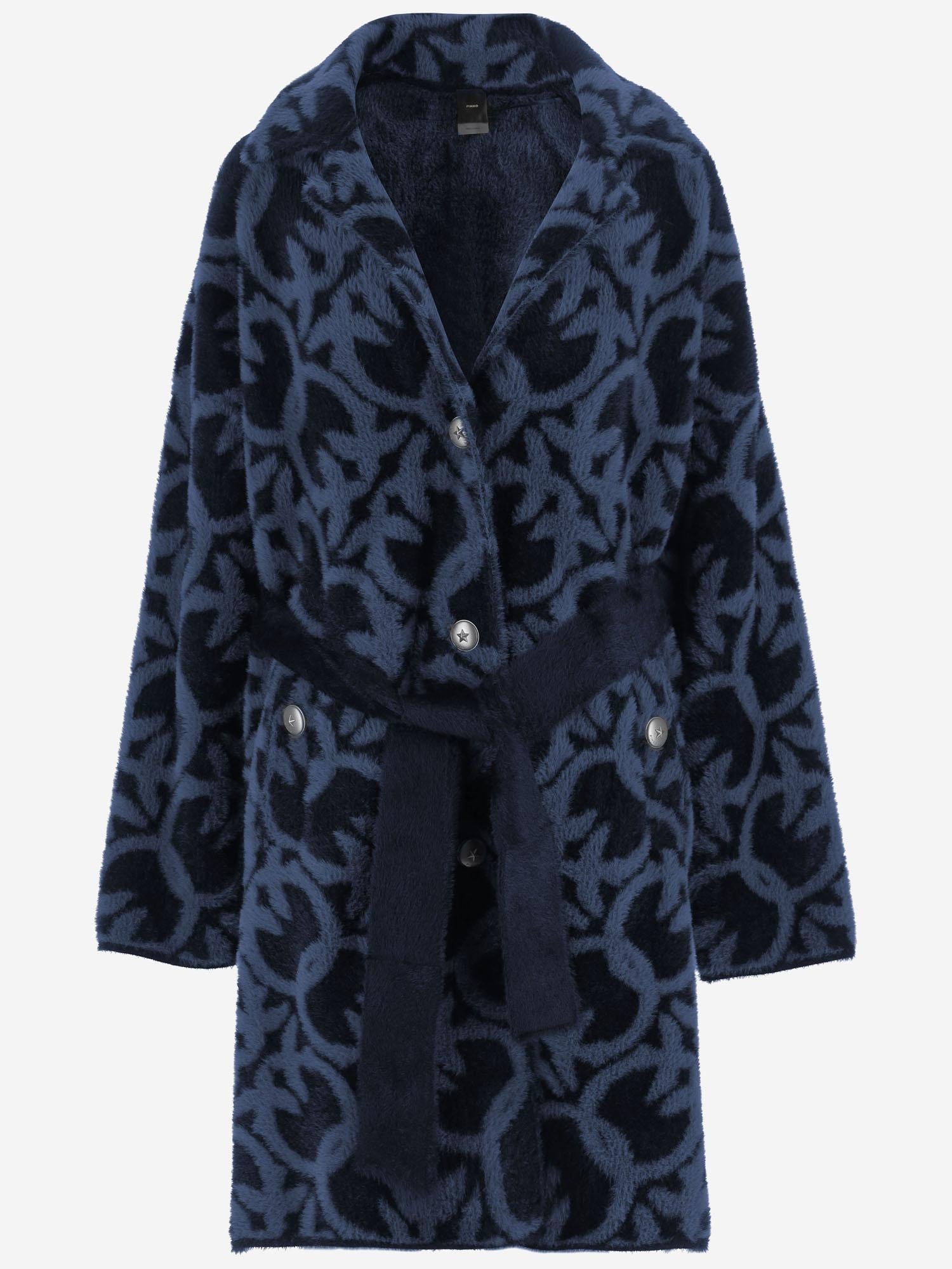 CAPPOTTO IN NYLON CON MOTIVO LOVE BIRDS 105415 A2WYGG1 PINKO 