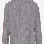 CAMICIA IN MISTO COTONE CON MOTIVO A RIGHE 762914 V3ZC14012 BOTTEGA VENETA 