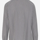 CAMICIA IN MISTO COTONE CON MOTIVO A RIGHE 762914 V3ZC14012 BOTTEGA VENETA 