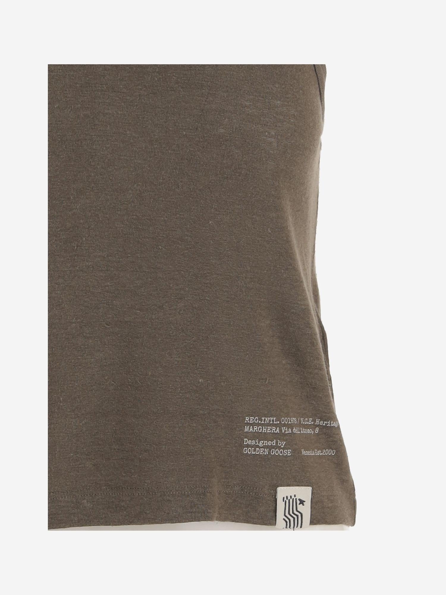 CANOTTA IN LINO GWP01930 P00237560545 GOLDEN GOOSE 