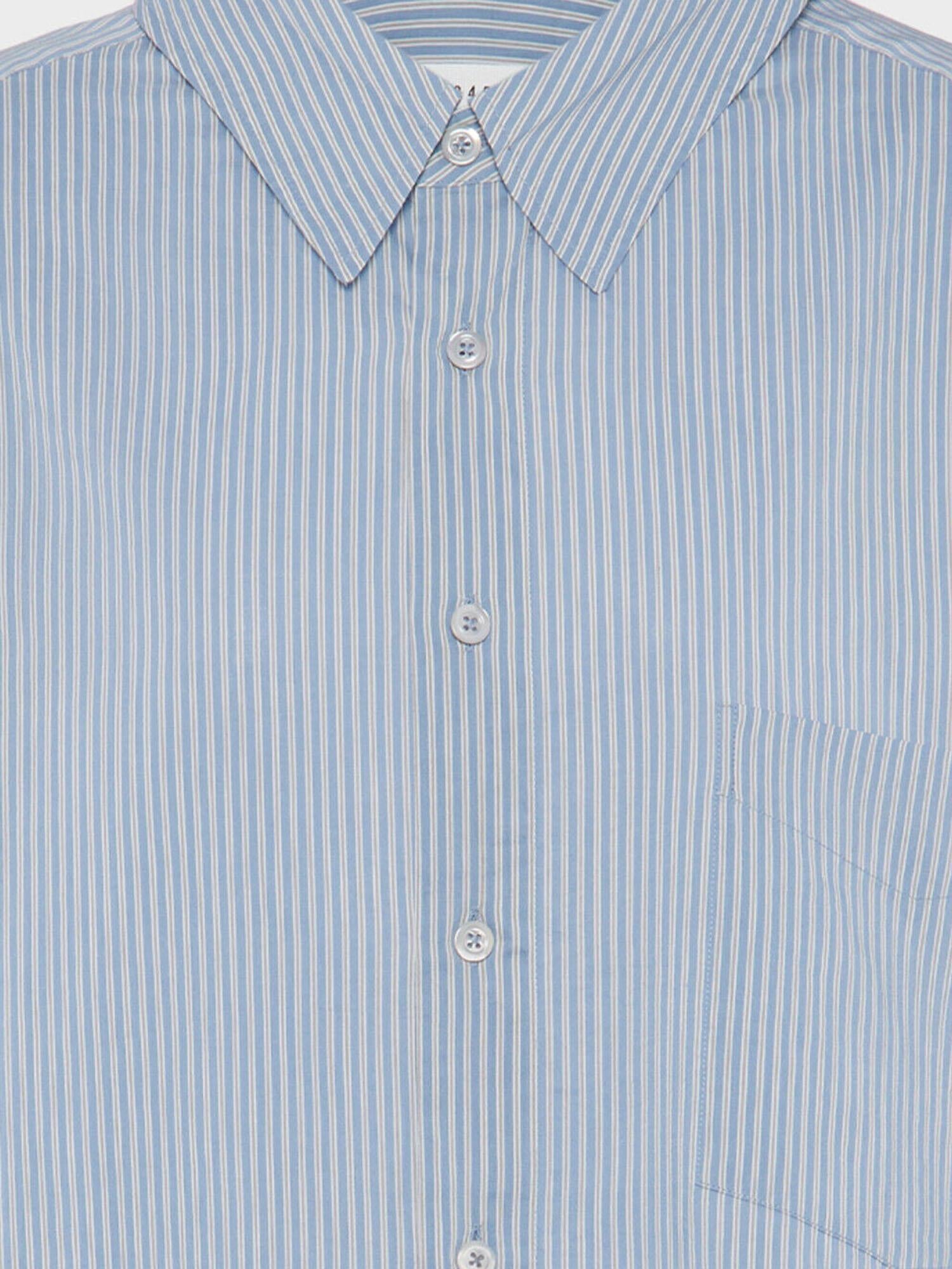 CAMICIA OVERSIZE IN COTONE E SETA S51DT0025 M35751001F MAISON MARGIELA 