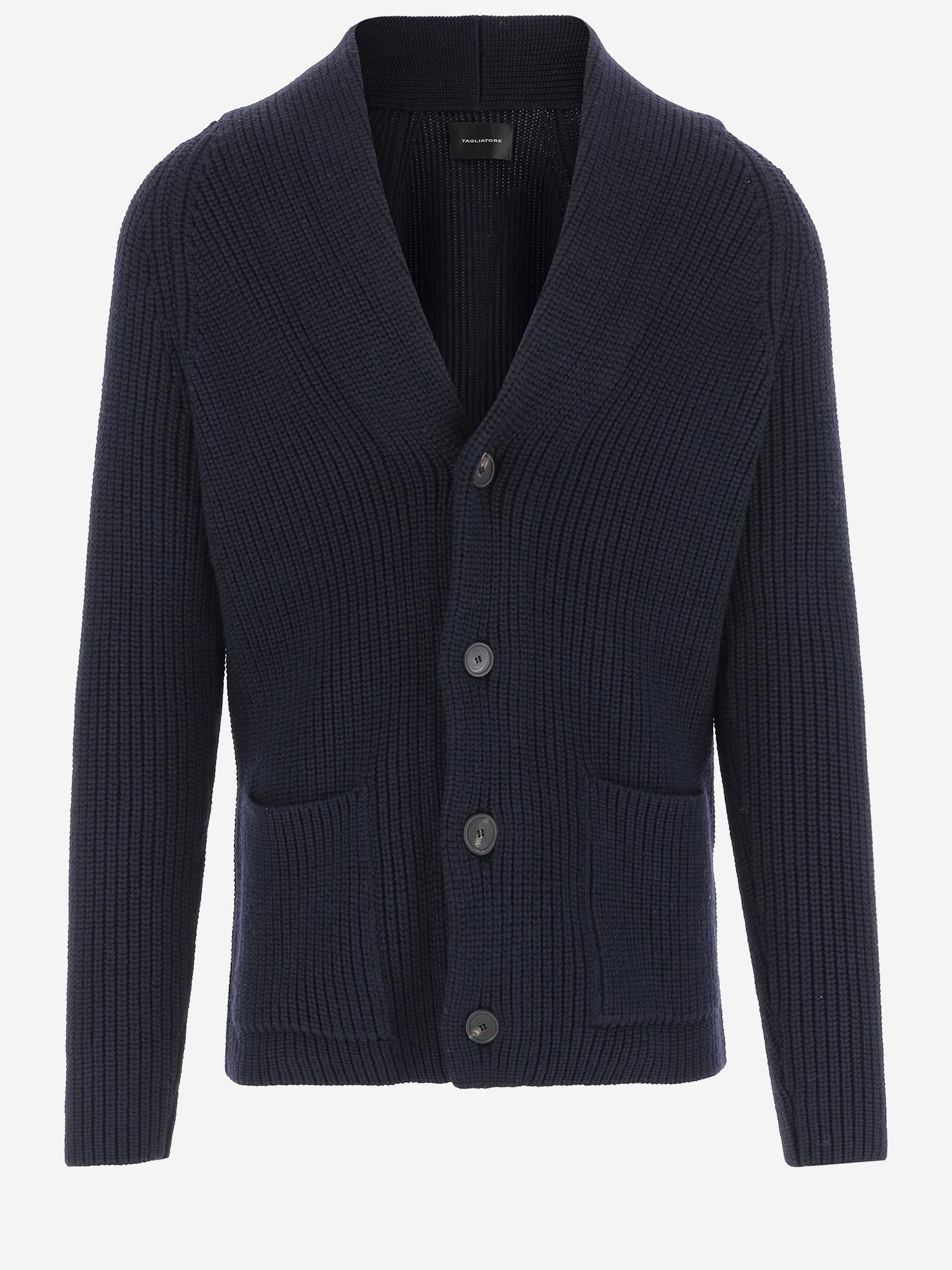 CARDIGAN JACKSON IN LANA STRETCH JACKSON PWI2501BLU TAGLIATORE 