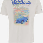 T-SHIRT IN COTONE CON STAMPA DNV0002 04444L MC2 SAINT BARTH 