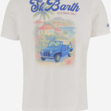 T-SHIRT IN COTONE CON STAMPA DNV0002 04444L MC2 SAINT BARTH 