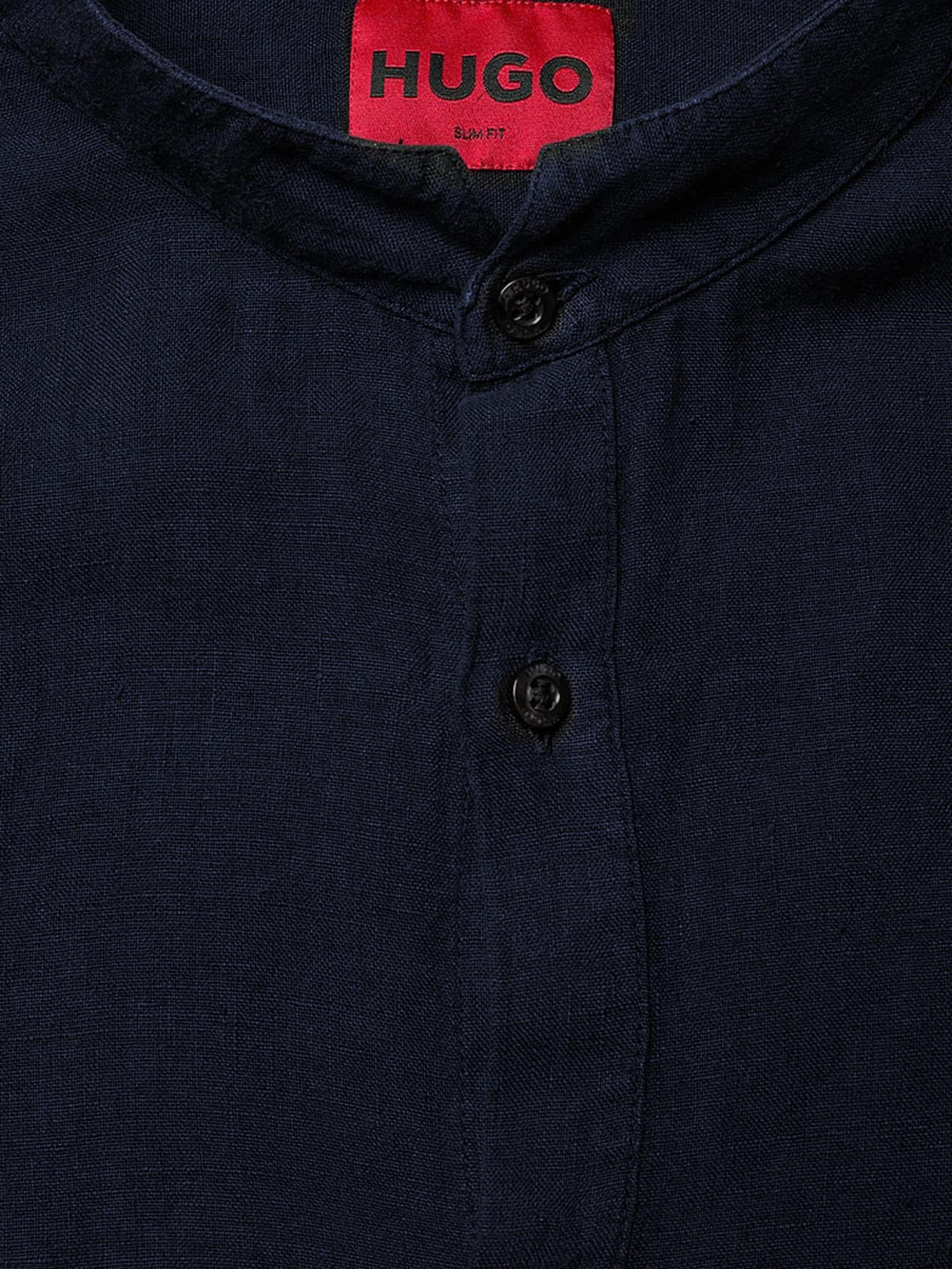 CAMICIA IN LINO 50490740 405 HUGO BOSS 