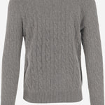 MAGLIA A TRECCE IN LANA E CASHMERE 710876762 012 POLO RALPH LAUREN 