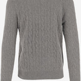 MAGLIA A TRECCE IN LANA E CASHMERE 710876762 012 POLO RALPH LAUREN 